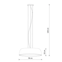 Nowodvorski Kjøkkenbelysning Tak|Takpendler<Satellite takpendel 58 cm