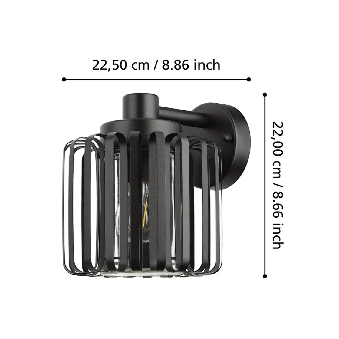 Eglo Utelamper - Klassiske Vegglamper<Selinus vegglampe utendørs IP65 -