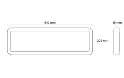 Sg Armaturen As Lightup-Pris|Kjøkkenbelysning Tak<Sense Surface 640 taklampe 18W 2700K IP20 IK10 Dimbar -