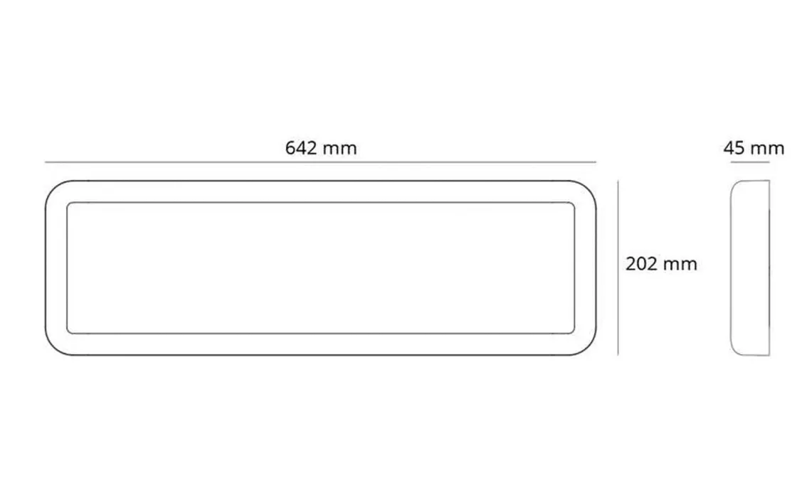 Sg Armaturen As Lightup-Pris|Kjøkkenbelysning Tak<Sense Surface 640 taklampe 18W 2700K IP20 IK10 Dimbar -