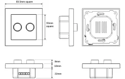 Sg Armaturen As Lightup-Pris|Dimmere<SG LEDDim dobbel dimmer - 2x100W -