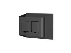 Aneta Lighting Utelamper Med Opp/Ned Lys<Søgne vegglampe utendørs opp/ned lys IP44 10W m/dobbel stikkontakt - Dimbar