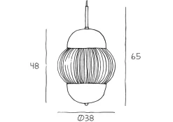 Design by Us Kjøkkenbelysning Tak<Shahin taklampe XL - Klar