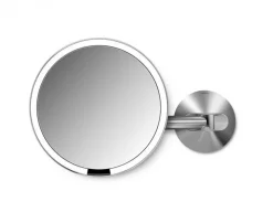 Simplehuman Sminkespeil Med Lys<sminkespeil med lys, 20cm veggmontert kabel - Børstet