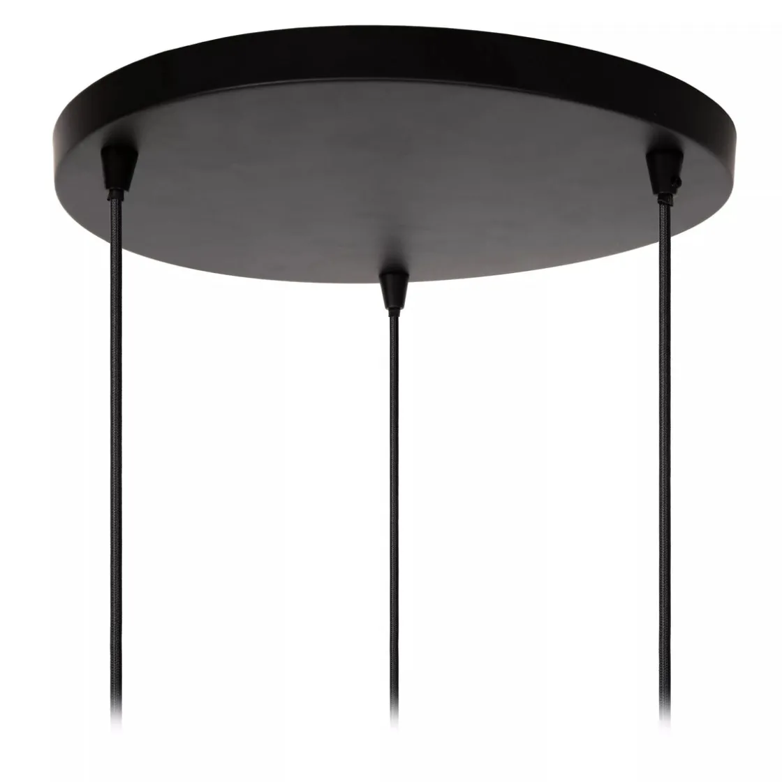 Lucide Kjøkkenbelysning Tak|Takpendler<Singala rondell takpendel 3-lys - Svart/Opal/Messingfarget