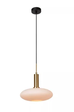 Lucide Kjøkkenbelysning Tak|Takpendler<Singala takpendel 30 cm - Svart/Opal/Messingfarget