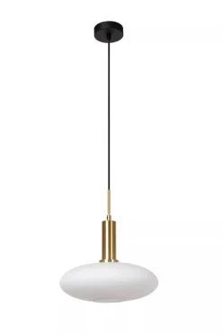 Lucide Kjøkkenbelysning Tak|Takpendler<Singala takpendel 30 cm - Svart/Opal/Messingfarget