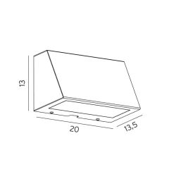 Norlys Lightup-Pris|Utelamper - Veggskjold / Plafond<Ski 1392 veggarmatur