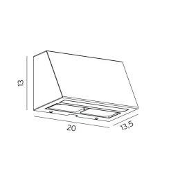 Norlys Lightup-Pris|Utelamper - Veggskjold / Plafond<Ski 1390 veggarmatur m/stikkontakt