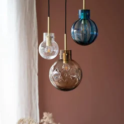 Hadeland Glassverk Kjøkkenbelysning Tak|Takpendler<Skjærgård Krystallkuler 3 stk - Baldakin