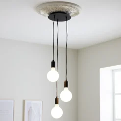 Marksløjd Kjøkkenbelysning Tak|Takpendler<Sky pendel rund 3 lys - Svart - Svart