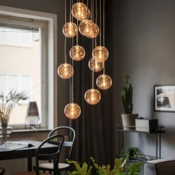 Globen Lighting Kjøkkenbelysning Tak|Takpendler<Skyfall takpendel - Amber