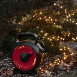 Konstsmide Juletrelys & Lysslynger<Slynge 1200 LED, 37 meter julelys på trommel IP44 - Varmhvit