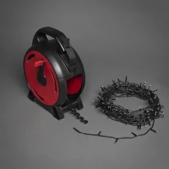 Konstsmide Juletrelys & Lysslynger<Slynge 600 LED 42 meter julelys på kabeltrommel IP44 - Varmhvit