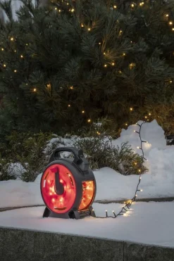 Konstsmide Juletrelys & Lysslynger<Slynge 600 LED 42 meter julelys på kabeltrommel IP44 - Varmhvit