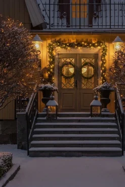 Konstsmide Juletrelys & Lysslynger<Slynge 19 meter - 120 minilys LED utendørs IP44 - Varmhvit