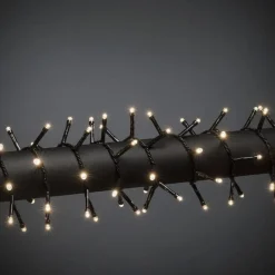 Konstsmide Juletrelys Inne<Slynge cluster 800 varmhvit 17,5 meter IP44 - utendørs