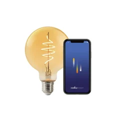 Nordlux Led-Pærer Smart E27 Sokkel|Nordlux<Smartpære E27 G95 4,7W 2200 Kelvin 380 Lumen 95 mm - farget