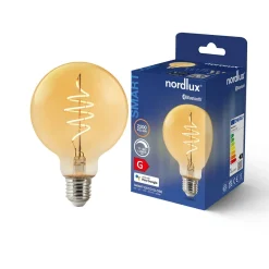 Nordlux Led-Pærer Smart E27 Sokkel|Nordlux<Smartpære E27 G95 4,7W 2200 Kelvin 380 Lumen 95 mm - farget