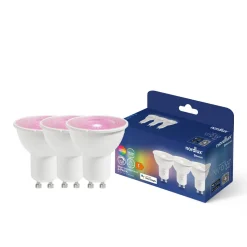 Nordlux Led-Pærer Gu10 Sokkel|Nordlux<Smartpære GU10 Colour 2200-6500 Kelvin 380 Lumen 4,7W - 3 pakning