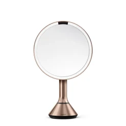 Simplehuman Sminkespeil Med Lys<Sminkespeil med lys, sensor og oppladbart 20cm - Rosegull