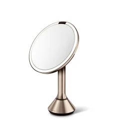 Simplehuman Sminkespeil Med Lys<Sminkespeil med lys, sensor og oppladbart 20cm - Rosegull