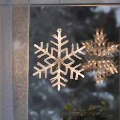 Konstsmide Adventsstjerner<Snøfnugg 30 cm - Varmhvit