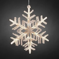 Konstsmide Adventsstjerner<Snøfnugg 30 cm - Varmhvit