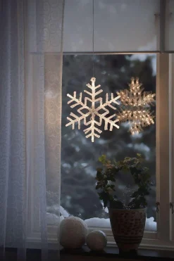 Konstsmide Adventsstjerner<Snøfnugg 30 cm - Varmhvit