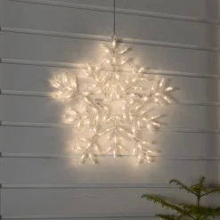 Konstsmide Juledekorasjoner<Snøfnugg med 90 varmhvite LED 58 cm IP44 utendørs