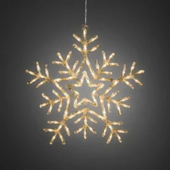 Konstsmide Juledekorasjoner<Snøfnugg med 90 varmhvite LED 58 cm IP44 utendørs