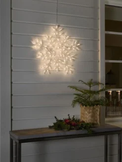 Konstsmide Juledekorasjoner<Snøfnugg med 90 varmhvite LED 58 cm IP44 utendørs