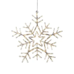 Konstsmide Juledekorasjoner<Snøfnugg med 90 varmhvite LED 58 cm IP44 utendørs
