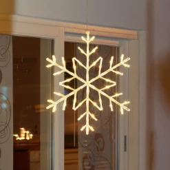 Konstsmide Juledekorasjoner<Snøfnugg med 60 varme LED 60 cm IP44 utendørs