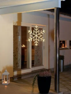 Konstsmide Juledekorasjoner<Snøfnugg med 60 varme LED 60 cm IP44 utendørs
