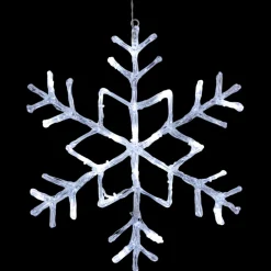 Star Trading Juledekorasjon<Snowflake / Snøfnugg - Kald hvit ute og innendørs