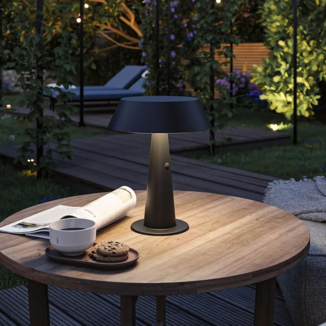 Paulmann Solcellebelysning|Oppladbare Bordlamper<Soala portabel bordlampe oppladbar 2,1W 2700 Kelvin IP44 - Solcelle