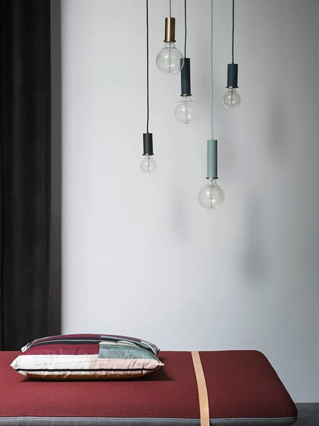 Ferm Living Kjøkkenbelysning Tak|Takpendler<Socket takpendel lav - messing