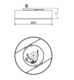 Belid Kjøkkenbelysning Tak|Taklamper / Takplafonder<Soft plafond 50 cm