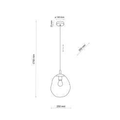 TK Lighting Kjøkkenbelysning Tak|Takpendler<Sola takpendel mini 25 cm