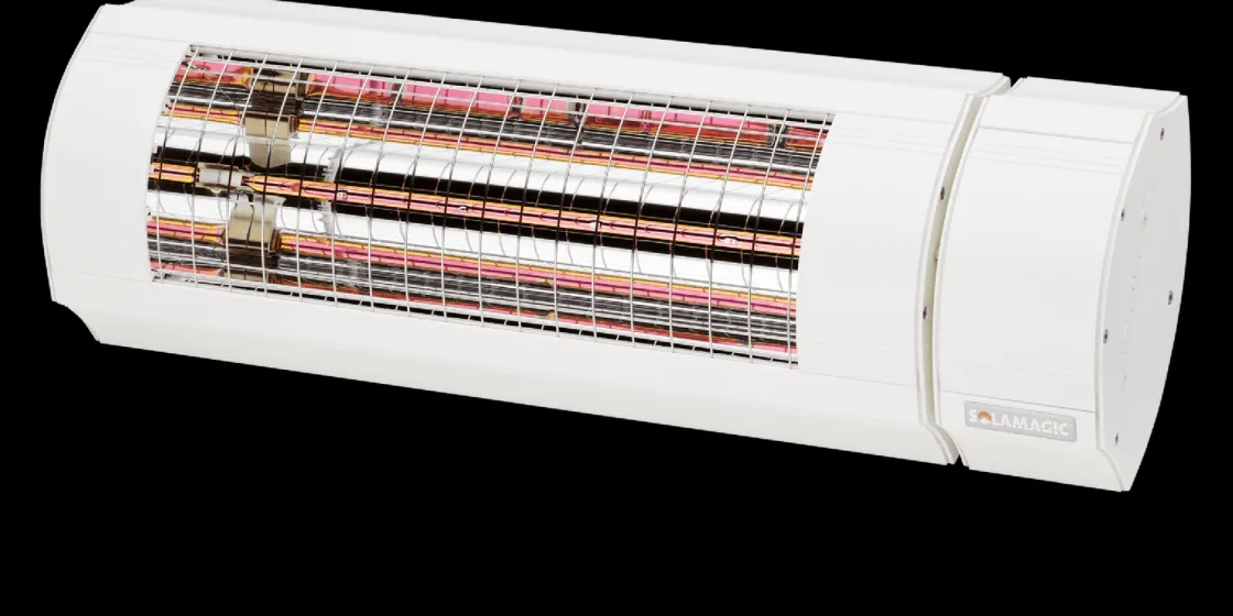 Solamagic Terrassevarmere<Eco+ Pro terrassevarmer 2000W ARC m/Fjernkontroll - Hvit