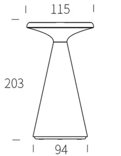 NorDesign Solcellebelysning<Solar Dio bordlampe 1,6W 2700 Kelvin IP44 utendørs med solcelle