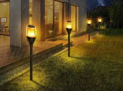 NorDesign Solcellebelysning|Pullert<Solar Flame hagebelysning 1W 1600K IP65 - Solcelle