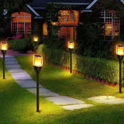 NorDesign Solcellebelysning|Pullert<Solar Flame hagebelysning 1W 1600K IP65 - Solcelle