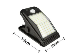 NorDesign Solcellebelysning|Pullert<Solar Sensor clips vegglampe utendørs 4W 3000K IP65 - Solcelle