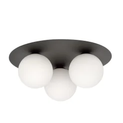 Emibig Kjøkkenbelysning Tak|Taklamper / Takplafonder<Solar taklampe 3 lys - Svart/Opal