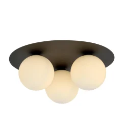 Emibig Kjøkkenbelysning Tak|Taklamper / Takplafonder<Solar taklampe 3 lys - Svart/Opal