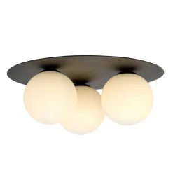 Emibig Kjøkkenbelysning Tak|Taklamper / Takplafonder<Solar taklampe 3 lys - Svart/Opal