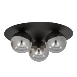 Emibig Kjøkkenbelysning Tak|Taklamper / Takplafonder<Solar taklampe 3 lys - Svart/Røykfarget