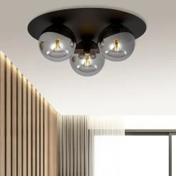 Emibig Kjøkkenbelysning Tak|Taklamper / Takplafonder<Solar taklampe 3 lys - Svart/Røykfarget